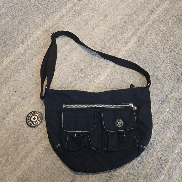 Kipling Arkan Crossbody Bag Blue Shoulder Bag Top Zip NEW - Picture 1 of 7
